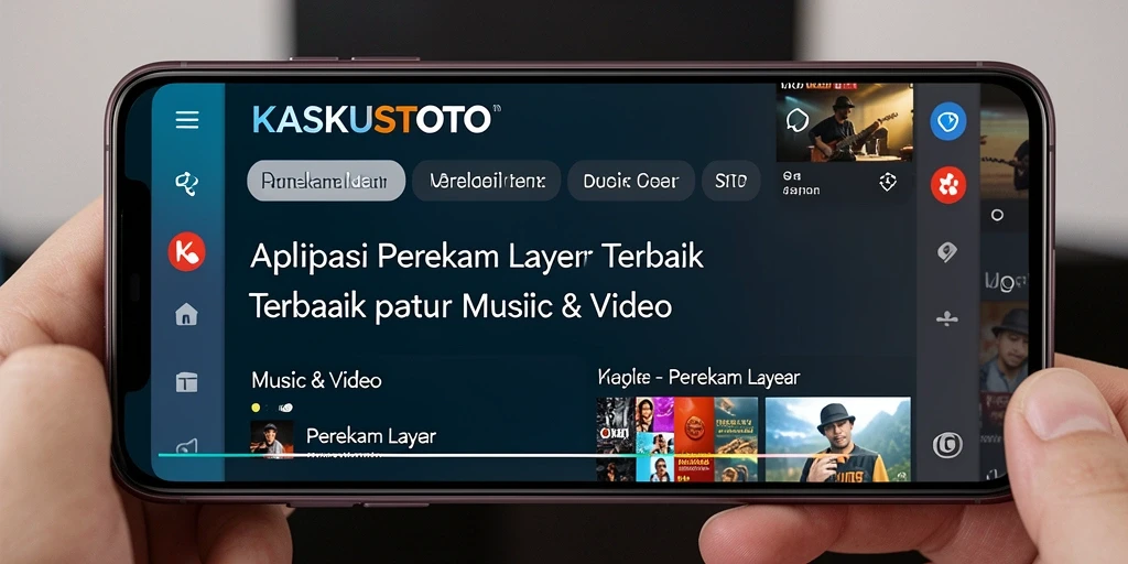 Tampilan antarmuka KASKUSTOTO menunjukkan fitur perekaman layar yang mudah digunakan.