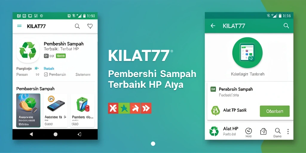 Antarmuka KILAT77 menunjukkan fungsi pembersihan sampah yang efektif.