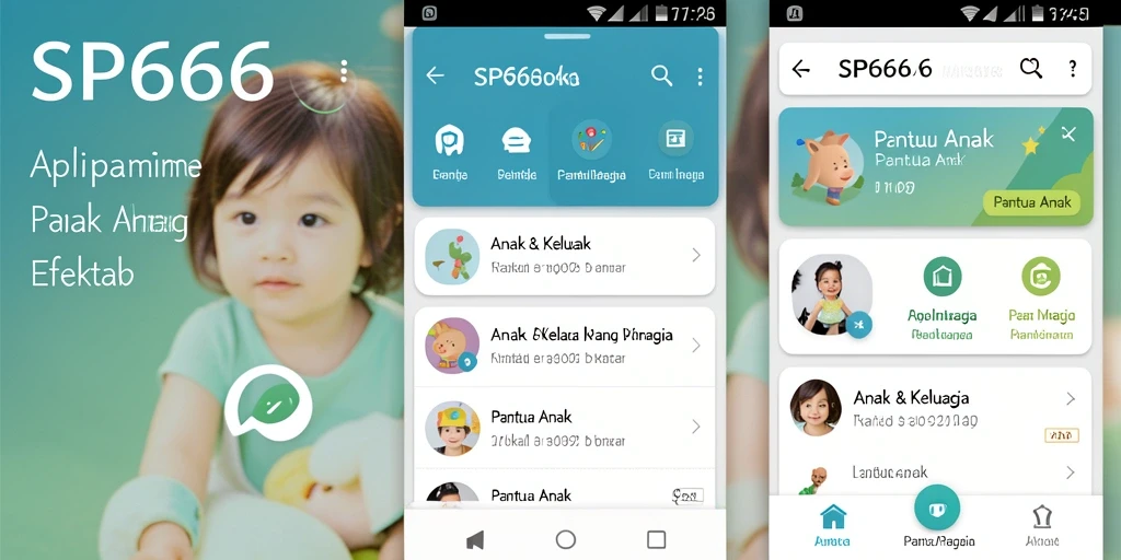 Tampilan antarmuka SP666 yang memudahkan orang tua memantau anak.