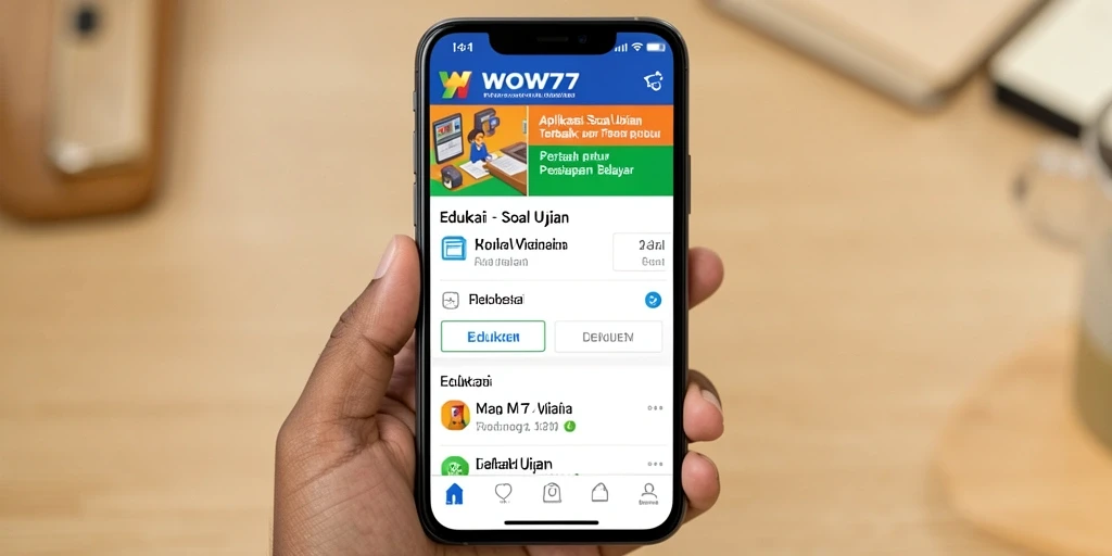 Tampilan antarmuka WOW77 yang menarik dan fungsional untuk belajar.